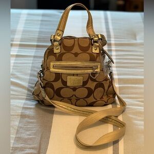 Coach purse with strap.